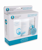 Набор пеленок Matchistick Monkey, из 100% органического хлопка Muslin, 70х70 см, голубой, 3 шт. (MM-LOCM-002) - Pampik