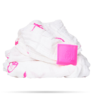 Набор пеленок Matchistick Monkey, из 100% органического хлопка Muslin, 70х70 см, розовый, 3 шт. (MM-LOCM-003) - Pampik - 3