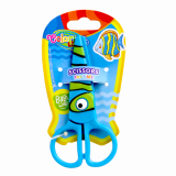 Ножницы детские Colorino, пластиковые, 12,5 см, голубой (37275PTR) - Pampik