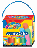 Кольорова крейда Colorino Jumbo, 6 кольорів, 15 шт. (65825PTR) - Pampik