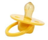 Пустушка латексна Lindo Малютка, кругла, 0+, жовтий (Pk076/0-2жов) - Pampik