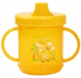 Поїльник-непроливайка Lindo з ручками 6+, 200 мл, жовтий (LI 700 жовтий) - Pampik