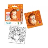 Пазл DoDo 2 в 1 Їжачок, 16 шт. (300119) - Pampik - 2