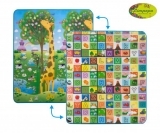 Килимок Limpopo Велика жирафа і Барвиста абетка, двосторонній, 180х150 см (LP012-120) - Pampik