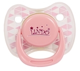 Пустушка латексна Lindo Глибока ніч, кругла, з ковпачком, 0-6 міс., світло-рожевий (Pk009/0-6рож) - Pampik