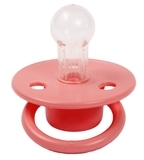 Пустушка силіконова Lindo Малютка, кругла, 6-12 міс., корал (Pk075/6-12 р) - Pampik - 2