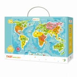 Пазл DoDo Карта Світу, укр. мова, 100 шт. (300110/100110) - Pampik