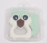 Прорізувач для зубів Lindo Білка, силіконовий, білий з м'ятним (LI 321 б бел) - Pampik - 2