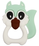 Прорізувач для зубів Lindo Білка, силіконовий, білий з м'ятним (LI 321 б бел) - Pampik