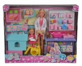 Кукольный набор Simba Штеффи и Эви Ветеринарная клиника (5733040) - Pampik