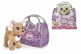 Собачка Simba Chi Chi Love Чихуахуа Фешн Вояж с ошейником и сумочкой, 20 см (5893124) - Pampik