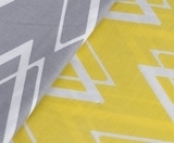 Комплект постільної білизни Hobby Poplin Nazende, поплін, 220х160 см, жовтий (30395_1,5) - Pampik - 4