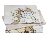 Комплект постельного белья Hobby Snowball, поплин, 150х100 см, бежевый (29320) - Pampik