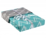 Комплект постельного белья Hobby Poplin Nazende, поплин, 220х160 см, бирюзовый (30418_1,5) - Pampik