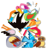 Набір дерев'яних балансиров Quokka Різнокольорові тварини (QUOKA001SF) - Pampik - 4