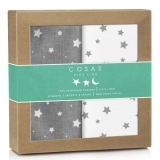 Багаторазова пелюшка Cosas зорепад, бязь, 100х80 см, білий з сірим, 2 шт. - Pampik