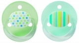 Латексная круглая пустышка Baby-Nova, 0+, 2 шт., зеленый (3966369) - Pampik