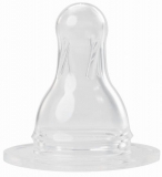 Силіконова соска Baby-Nova, кругла, для каші, 0+ міс., 2 шт. (3961160) - Pampik