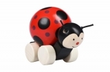 Игрушка-каталка Goki Божья коровка (54946G) - Pampik