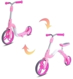 Біговел-самокат Aest B02 2 в 1, рожевий (B02-Pink) - Pampik - 2