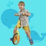 Біговел-самокат Aest B01 2 в 1, жовтий (B01-Yellow) - Pampik - 6