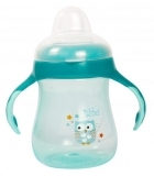 Поильник-непроливайка Lindo, с ручками и силиконовым носиком, 6+ мес., 250 мл, зеленый (LI 711 зел) - Pampik