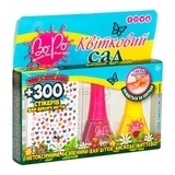 Лак для ногтей BoPo Цветочный сад, желтый и малиновый + 300 стикеров для ногтей (WT8176529-4) - Pampik - 2