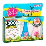 Лак для ногтей BoPo Цветочный сад, голубой и розовый + 300 стикеров для ногтей (WT8176529-6) - Pampik - 2