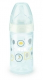 Пляшка для годування Nuk New Classic, з поліпропілену, з силіконовою соскою, 150 мл, сірий (10743578/3) - Pampik