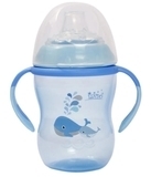 Поїльник-непроливайка Lindo Premium, з силіконовим носиком, 6+ міс., 260 мл, блакитний (А 42 блак) - Pampik