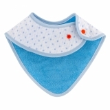 Непромокальний слюнявчик-бандана ЕКО ПУПС Jersey Abso Зірочки, синій (WBBJA012) - Pampik - 2