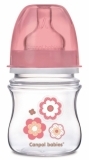 Антиколікова пляшечка для годування Canpol Babies Easystart Newborn Baby, 120 мл, рожевий (35/216_pin) - Pampik