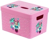 Контейнер для зберігання іграшок Herevin Disney Minnie, 35х25х23 см, рожевий (161491-021) - Pampik