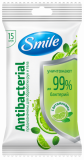 Влажные салфетки Smile Лайм-мята, 15 шт. - Pampik