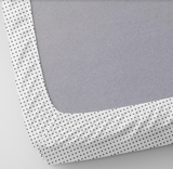 Набір простирадл на резинці Cosas, бязь, 120х60х10 см, білий з рожевим, 2 шт. - Pampik - 3