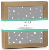 Наматрацник-поверхня Cosas Зірки, непромокальний, 120х70 см, темно-сірий - Pampik