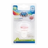 Силіконова симетрична пустушка Canpol Babies Newborn Baby 6-18 міс., рожевий (22/581_pin) - Pampik - 2
