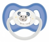 Силиконовая симметричная пустышка Canpol Babies Bunny&Company 6-18 мес., синий (23/270_blu) - Pampik