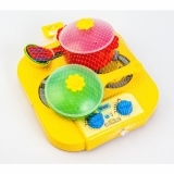 Набор посуды столовый с плитой Tigres Ромашка, 7 элементов, желтый (39150 Жовтий) - Pampik - 3