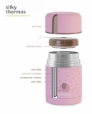 Термос для їжі Miniland Silky Food Pink, 600 мл (89222) - Pampik - 3