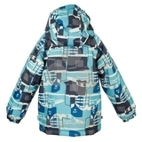 Термокуртка Huppa Classy, ​​р.110, блакитний з принтом (17710030-876-110) - Pampik - 2