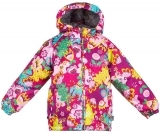 Термокуртка Huppa Classy, ​​р.122, фуксія з принтом (17710030-61363-122) - Pampik