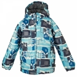 Термокуртка Huppa Classy, ​​р.110, блакитний з принтом (17710030-876-110) - Pampik