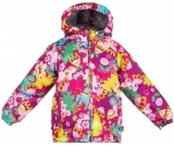 Термокуртка Huppa Classy, ​​р.110, фуксія з принтом (17710030-61363-110) - Pampik