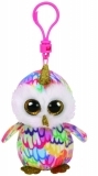 Мягкая игрушка-брелок TY Beanie Boo's Разноцветная сова Enchanted, 12 см (35224) - Pampik