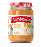 Пюре Bambolina Яблоко со сливками, 190 г - Pampik