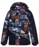 Термокуртка Huppa Alex 1, р. 140, черный с оранжевым (17800130-92509-140) - Pampik - 2