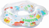 Круг для купания с погремушкой KinderenOK Динозавр, белый (204238) - Pampik - 3
