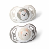 Пустушка силіконова BabyOno Альпаки, симетрична, 3-6 місяців, 2 шт. (1224/02) - Pampik