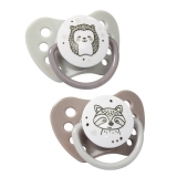 Пустышка силиконовая BabyOno Natural nursing, анатомическая, 6-18 месяцев, 2 шт. (1226/03) - Pampik